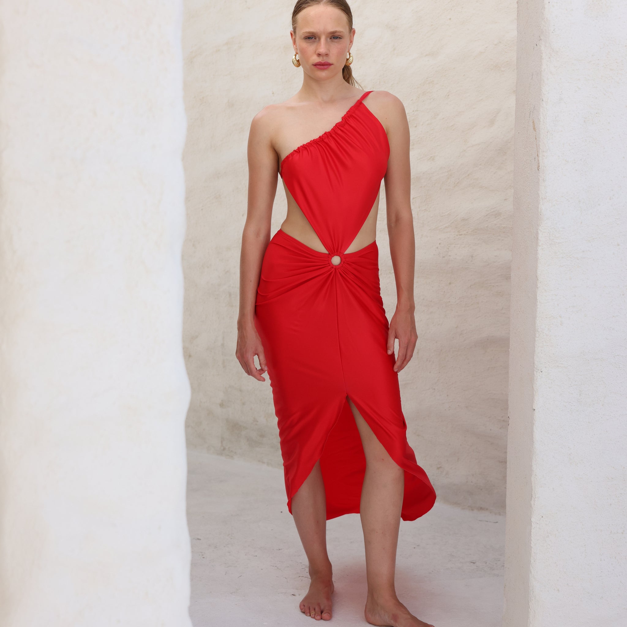 CELE DRESS RED